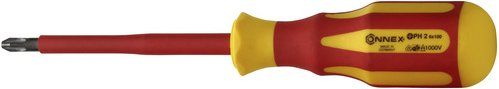 CONNEX Schraubendreher, Klingenlänge: 100 mm, Stahl, PH, 0.09g - gelb