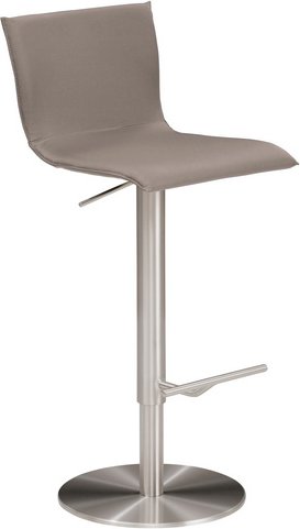 Mayer Sitzmöbel Barhocker »1226«, Breite: 39,5 cm, höhenverstellbar, Leder, beige