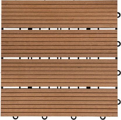 HOME DELUXE Holzfliesen »BAVARO«, Teak 1 m2 - braun