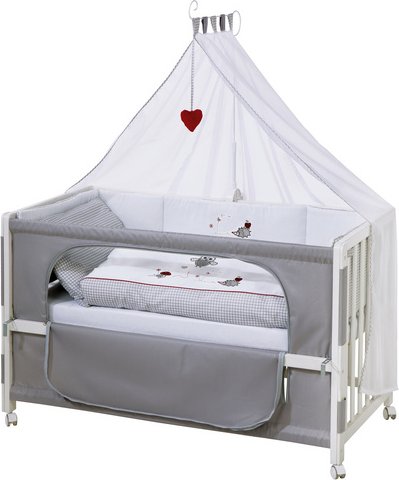 roba Babybett »Adam + Eule«, (BxHxT): 126 x 66 x 157 cm