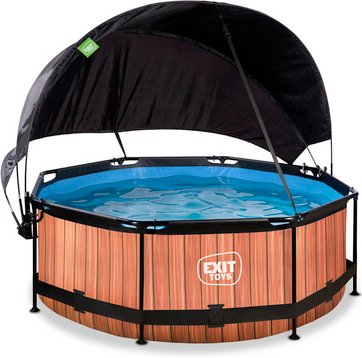 EXIT Toys Pool »Wood Pools«, Ø: 264 cm, 2780 l, braun