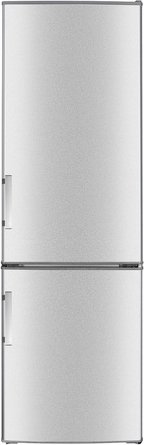 Wolkenstein Kühl-Gefrierkombination »KGK280D«, BxHxL: 55 x 180 x 56 cm, freistehend - silberfarben