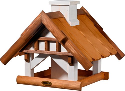 DOBAR Vogelhaus »Goldener Oktober«, für Ständermontage - braun | weiss