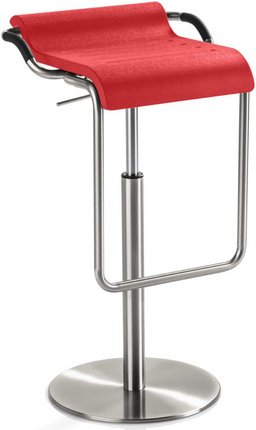 Mayer Sitzmöbel Barhocker »1218«, Breite: 47 cm, höhenverstellbar, Polyurethan, rot