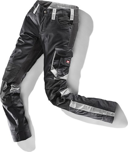 BULLSTAR Damen-Arbeitshose »WORXTAR«, Polyester/Baumwolle/Elastan, schwarz/grau