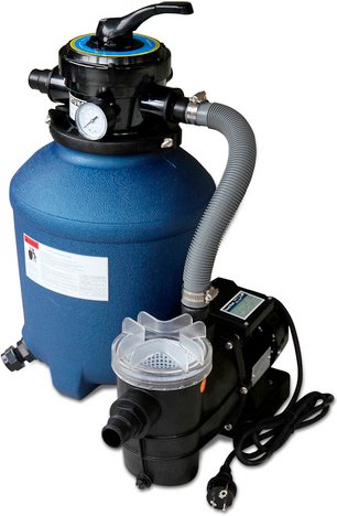 KARIBU Poolfilteranlage, blau/schwarz, Höhe: 86 cm