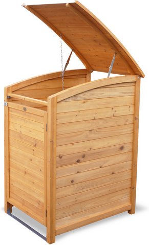 HABAU Mülltonnenbox, Plus für 120 Liter - braun