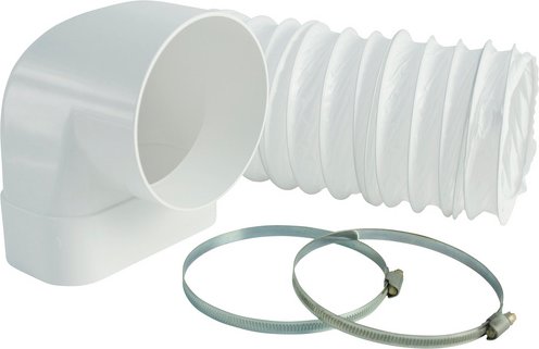 MARLEY Umlenkstück mit Schlauch »Lüftungtechnik«, Kunststoff, Ø 12,5 cm - weiss