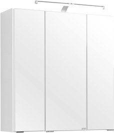 HELD MÖBEL Spiegelschrank »Portofino«, Höhe: 64 cm, Tiefe: 20 cm, weiß - weiss