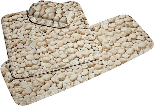 KLEINE WOLKE Duscheinlage, BxL: 55 x 55 cm - beige