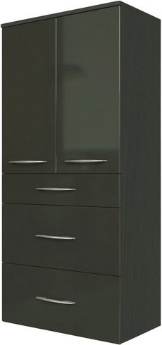 HELD MÖBEL Badschrank »Florida«, BxHxT: 60 x 130 x 35 cm - grau