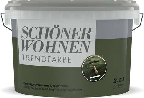 Thumbnail - SCHÖNER WOHNEN FARBE Dispersionsfarbe »Trendfarbe«, Toskana, matt, 2,5 l - rot