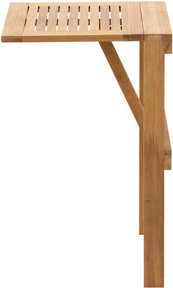 Cinas Balkonklapptisch »Balcony«, LxBxH: 40 x 45 x 75 cm, Teakholz, klappbar - braun