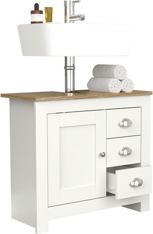 VCM Waschbeckenunterschrank »Balusa«, BxHxT: 65 x 58 x 30 cm - schwarz