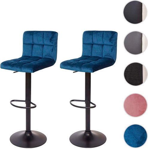 MVG Barhocker »MVG-G87«, 2er-Set, um 360° drehbar - schwarz