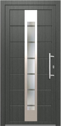 KNOCK Kunststoff-Haustür »Robusto«, grau