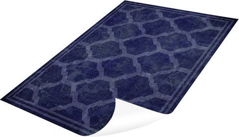 mySPOTTI Vinyl Teppich »Raj«, BxL:65 cm x 85 cm, blau|grau