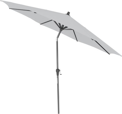 SIENA GARDEN Mittelstockschirm »Avio«, rund, ØxH: 300 x 238 cm, Aluminium - grau