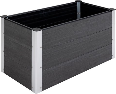 Thumbnail - Outsunny Pflanzkasten, BxHxT: 100 x 50 x 50 cm, WPC/Aluminium - grau