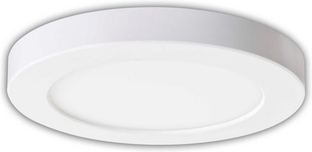 NÄVE LED-Deckenleuchte »Bonus«, ∅xH: 17 x 3,5 cm, Metall/Kunststoff - weiss