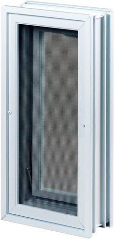 Fuchs Design Lüftungsfenster, BxHxT: 19 x 38 x 8 cm, 2.9 W/mK - weiss