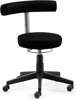 Mayer Sitzmöbel Drehstuhl »1280«, BxH: 65 x 65 cm, schwarz