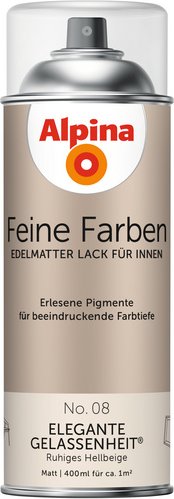 ALPINA Sprühlack »Feine Farben«, 400 ml, für ca. 1 m², braun, edelmatt