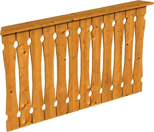 SKANHOLZ Brüstung, B x H: 150 x 96 cm, Holz, Farbe: eiche hell