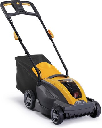 STIGA Akku-Rasenmäher »COMBI 336e«, 48 V, 2 Ah, Schnittbreite: 34 cm, mit Akku - gelb