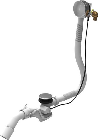 OTTOFOND Ab-/Überlaufgarnitur »Luxus«, Ø: 40/50 mm, Kunststoff - silberfarben