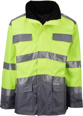 BULLSTAR Warnschutzparka, gelb, Polyester, Gr. XL