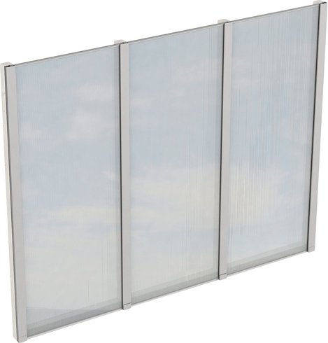 SKANHOLZ Seitenwand, B x H: 243 x 200 cm, Holz, Farbe: weiß