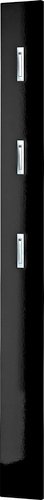 Garderobenpaneel, BxHxT: 15 x 170 x 3 cm, Holz - schwarz