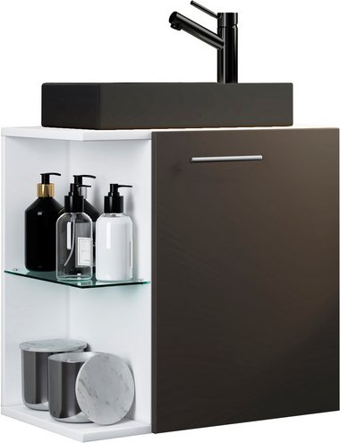 VCM Gäste-Waschplätze »Hausa«, BxHxT: 52 x 63 x 34 cm - grau