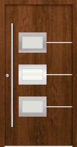 Splendoor Haustür »ATHEN Prime«, Aluminium, in nussbaum - braun