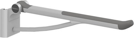 PRESSALIT® Stützklappgriff »PLUS«, Länge: 73 cm, rechtsbedient, für WC-Lifter - silberfarben | grau