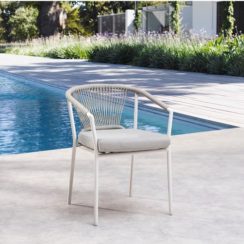 BEST Diningsessel, Metall, BxHxT: 59 x 79 x 61 cm - weiss