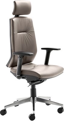 Mayer Sitzmöbel Drehstuhl »2480«, BxH: 66 x 62 cm, hellgrau - beige