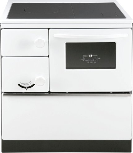 THORMA Holzherd »Ökonom 75 De Luxe«, weiss, Stahlblech, 7 kW, Zeitbrand geeignet