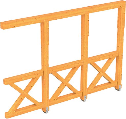 SKANHOLZ Seitenwand, B x H: 78,5 x 210 cm, Holz, Farbe: natur