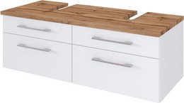 HELD MÖBEL Waschtischunterschrank »Davos«, BxHxT: 120 x 41 x 47 cm - weiss
