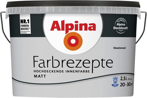 ALPINA Innenfarbe »Farbrezepte«, Kieselstrand, matt - bunt