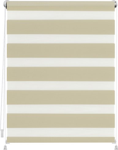 Thumbnail - Lichtblick Duo-Rollo, Klemmfix, B x L: 70 x 150 cm, Polyester, creme - beige