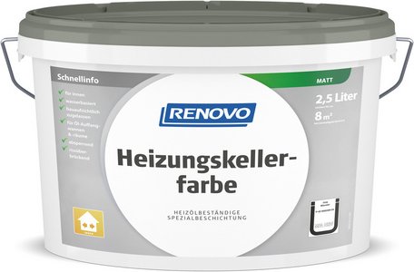 RENOVO Heizungskellerfarbe - grau