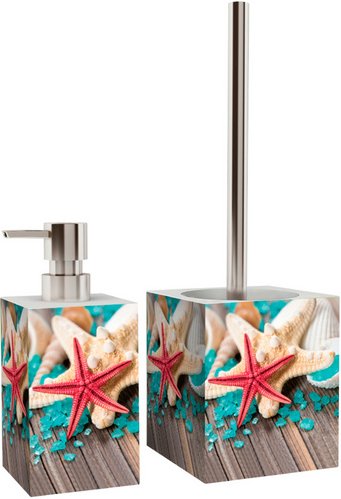 Sanilo WC-Bürste »Bath Salts«, H 37 cm, Türkis, Rechteckig - tuerkis