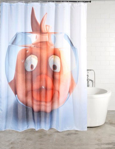 Thumbnail - Sanilo Duschvorhang, Polyester, Goldfisch - orange