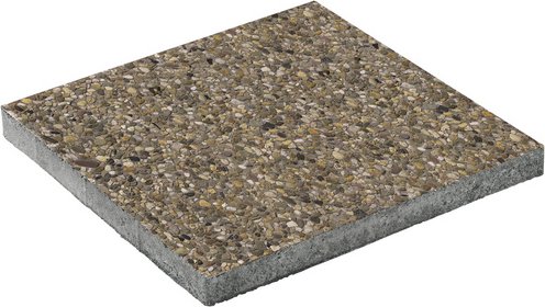 Diephaus Terrassenplatte »Waschbeton«, Beton, Kanten: scharfkantig - bunt