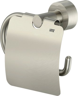 LENZ Toilettenpapierhalter »SCALA«, Nickel-matt, Montageart: Kleben oder Bohren - silberfarben