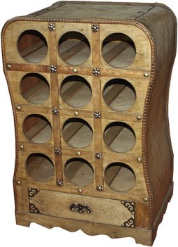 INTERIA Home & Living Weinregal, Holz, hellbraun - beige