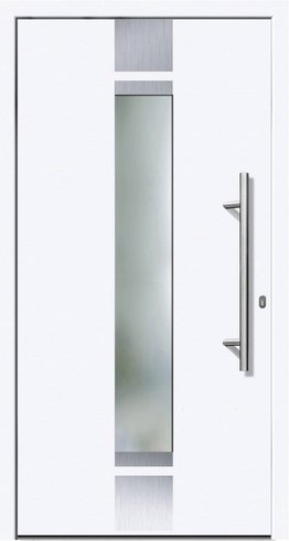 KNOCK Flügelüberdeckende Kunstoff-Haustür »OSLO«, weiß - weiss